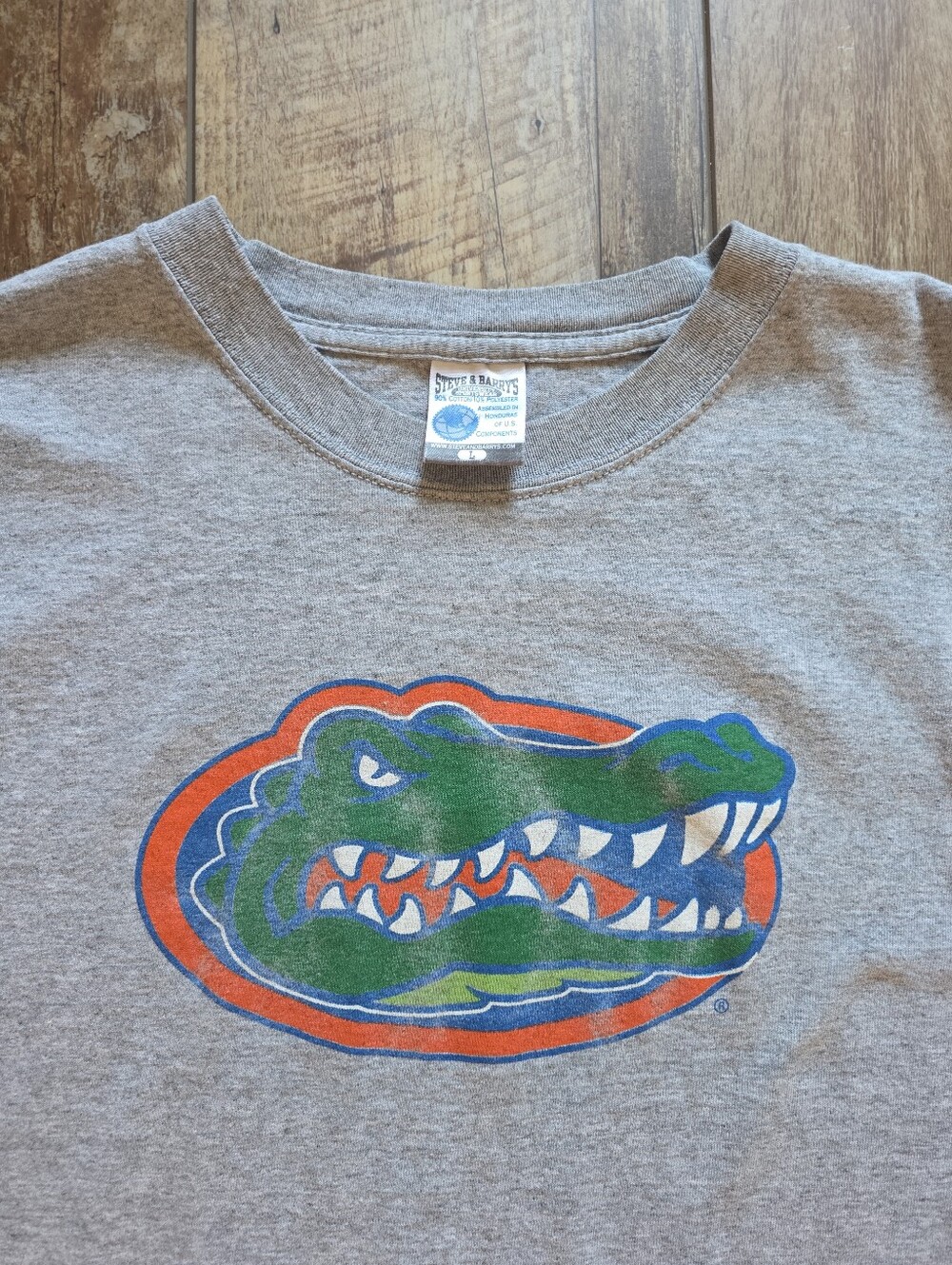 Steve & Barry's - Y2K - Florida Gators Long Sleeve T-Shirt - L - Heather Grey